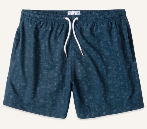 Bermies 'Gentlemen' Swim Shorts - 5" Inseam