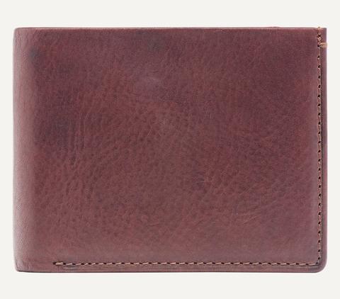 Jack Mason Selvedge Denim Leather Bifold Wallet